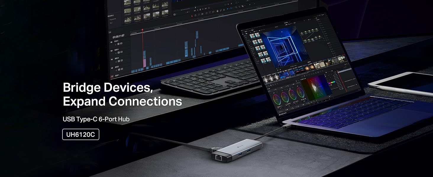 USB Type-C 6 in 1 Hub
