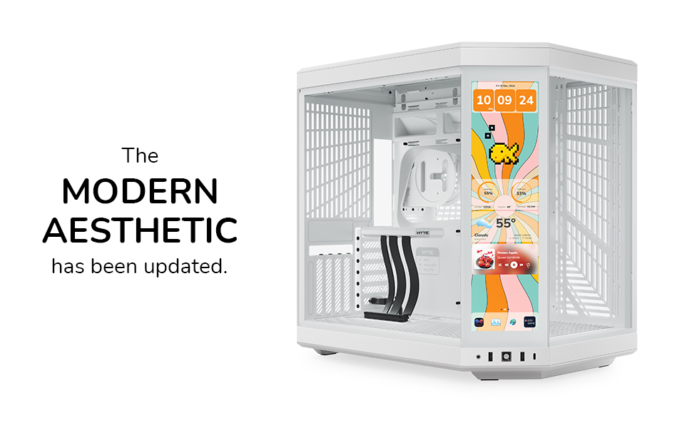 New HYTE Y70 Touch Infinite ATX PC case has updated the modern aesthetic.