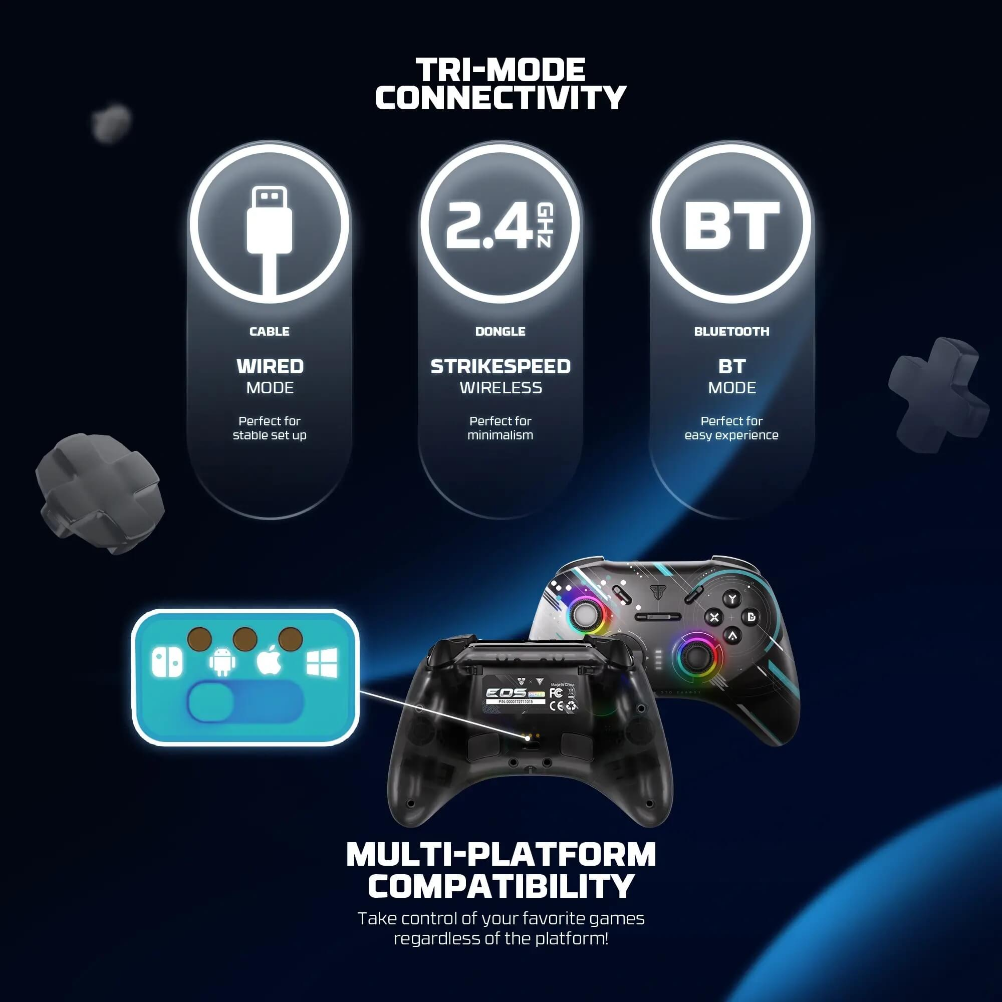 FANTECH EOS PRO II WGP15 V2 GAMEPAD GEMINUS BLACK