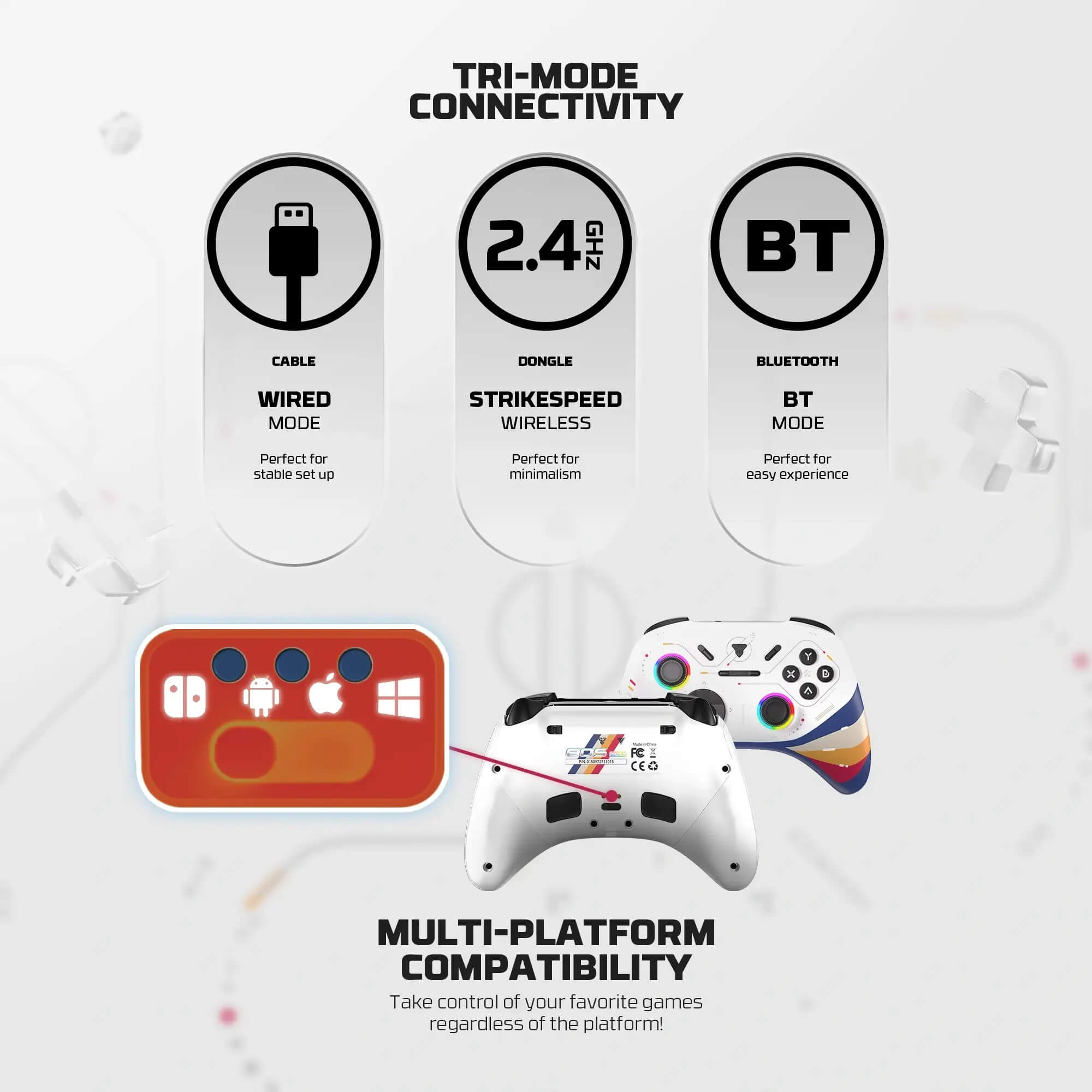 FANTECH EOS PRO II WGP15 V2 STAR TO WHITE GAMEPAD