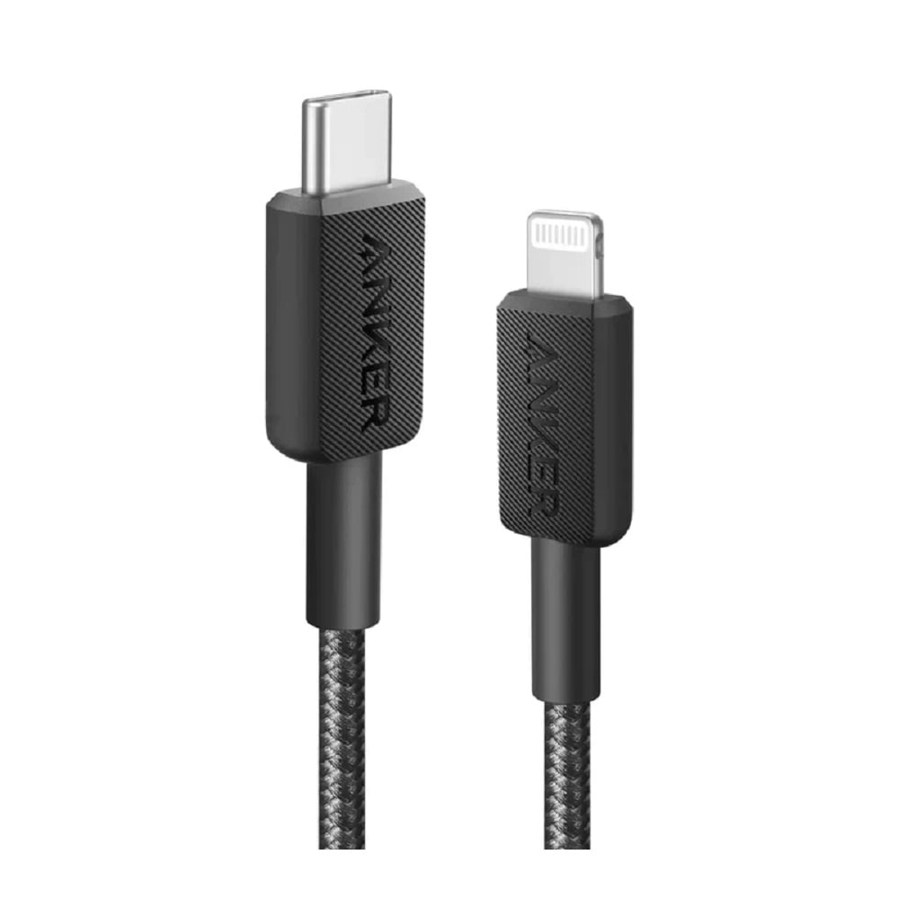 Anker 322 USB-C To Lightning Braided Cable 0.9m Black