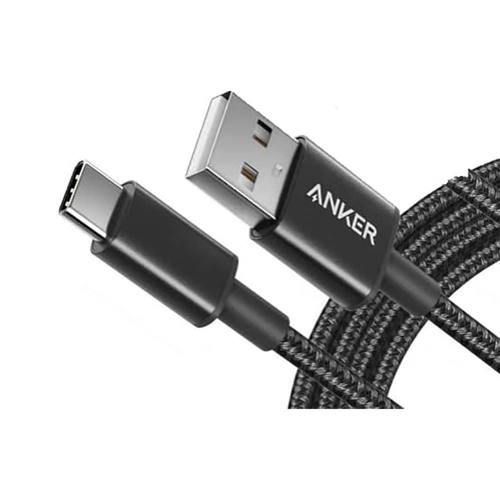 Anker USB-A to USB-C Nylon Cable 1.8m Black
