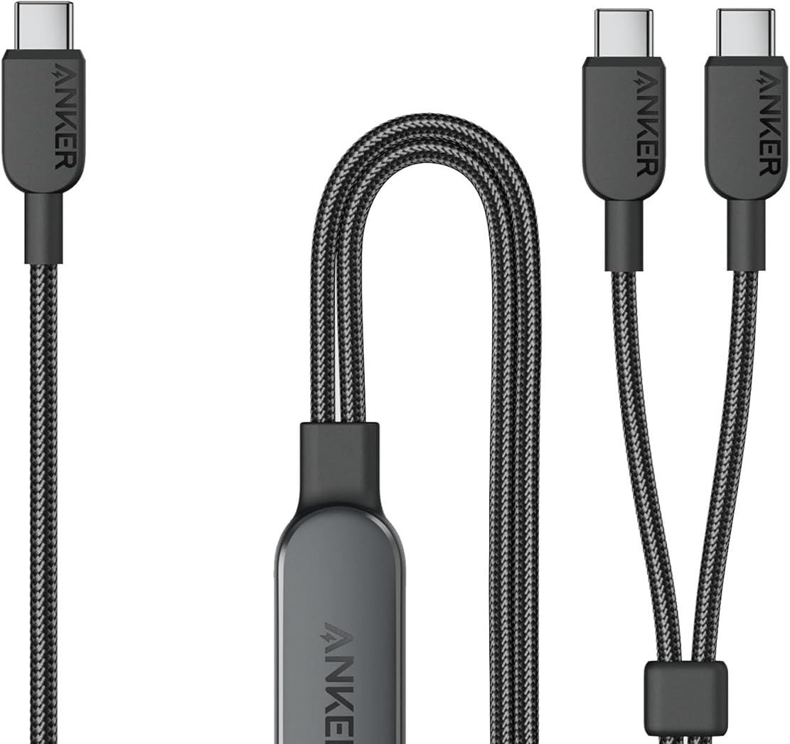 Anker 2 in 1 USB C Cable 140W Fast Charging for Multiple Devices - BlackProduct Details