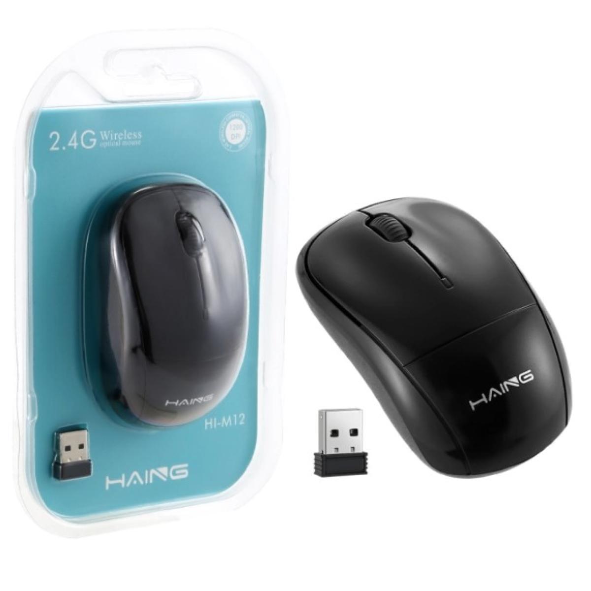HAING HI-M12 2.4G Wireless Mouse With Batteries