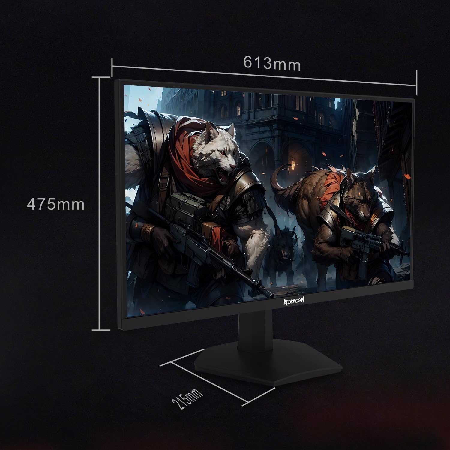 Redragon OPAL GM27X5QIPS 27-inch QHD(2560 x 1440), 180Hz Refresh Rate, 1ms MPRT, IPS Panel Gaming Monitor with AMD FreeSync Redragon OPAL GM27X5QIPS 27-inch QHD(2560 x 1440), 180Hz Refresh Rate, 1ms MPRT, IPS Panel Gaming Monitor with AMD FreeSync