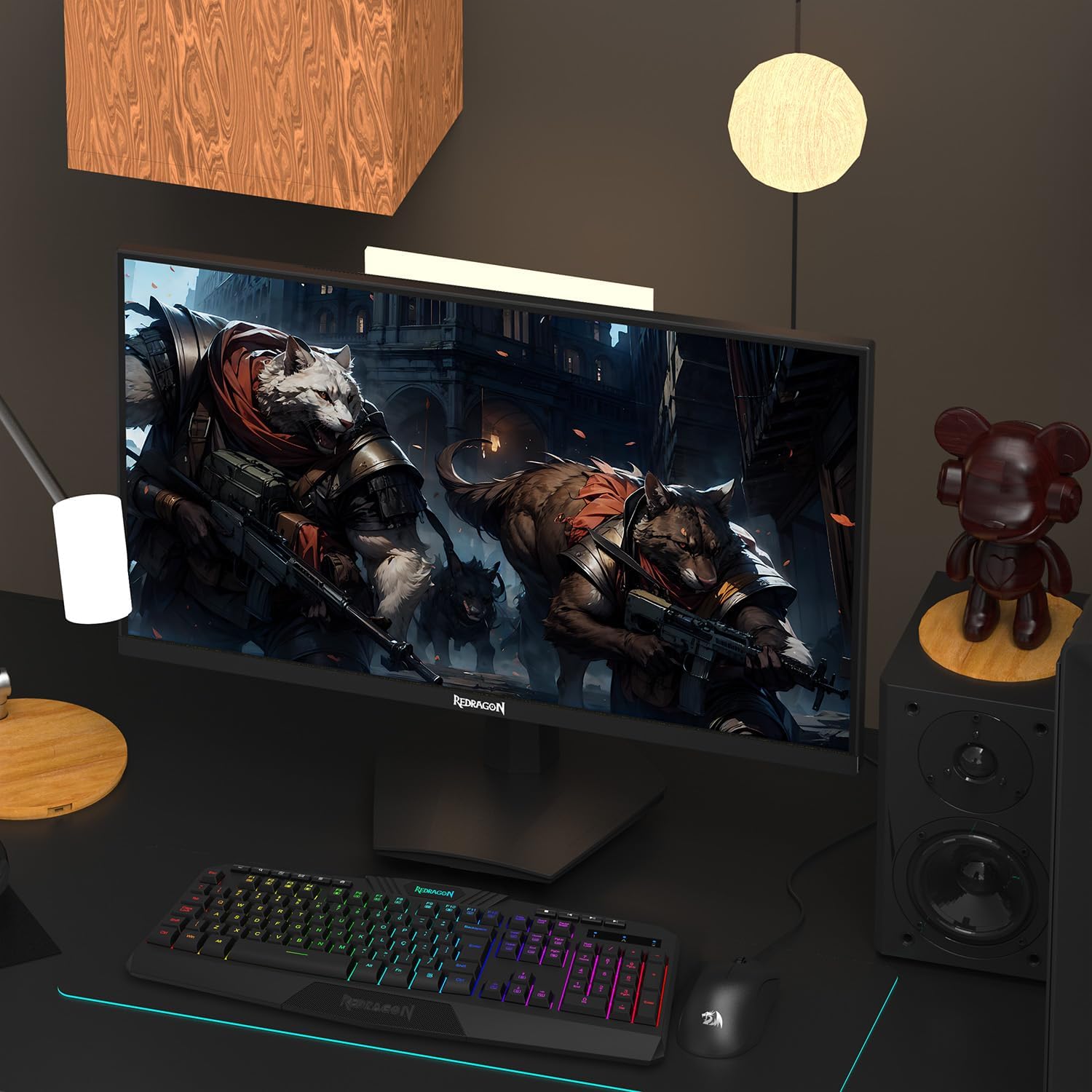 Redragon OPAL GM27X5QIPS 27-inch QHD(2560 x 1440), 180Hz Refresh Rate, 1ms MPRT, IPS Panel Gaming Monitor with AMD FreeSync Redragon OPAL GM27X5QIPS 27-inch QHD(2560 x 1440), 180Hz Refresh Rate, 1ms MPRT, IPS Panel Gaming Monitor with AMD FreeSync