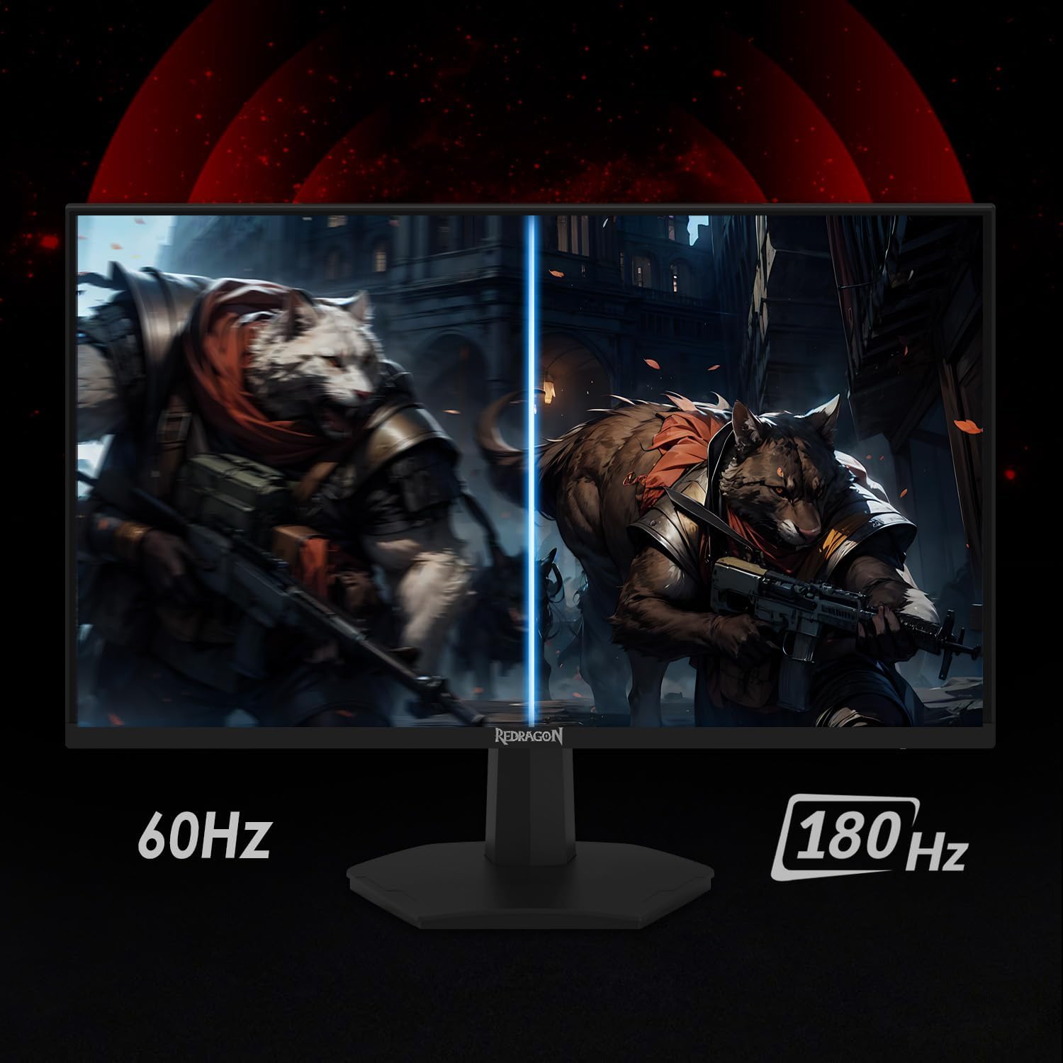 Redragon OPAL GM27X5QIPS 27-inch QHD(2560 x 1440), 180Hz Refresh Rate, 1ms MPRT, IPS Panel Gaming Monitor with AMD FreeSync Redragon OPAL GM27X5QIPS 27-inch QHD(2560 x 1440), 180Hz Refresh Rate, 1ms MPRT, IPS Panel Gaming Monitor with AMD FreeSync