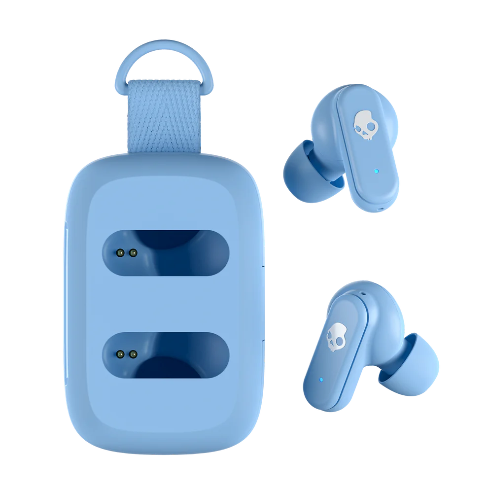 Skullcandy Dime 3 Wireless Earbuds, Bluetooth Headphones, Noise Isolating Fit, Up to 20 Hours Battery, Microphone for iPhone Android, Easy Carry with Integrated Lanyard-Preppy BLue Skullcandy Dime 3 Wireless Earbuds, Bluetooth Headphones, Noise Isolating Fit, Up to 20 Hours Battery, Microphone for iPhone Android, Easy Carry with Integrated Lanyard-Preppy BLue