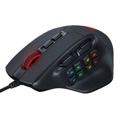 Redragon M811 Aatrox MMO Gaming Mouse, 15 Programmable Buttons Wired RGB Mouse w/Ergonomic Natural Grip Build, 10 Side Macro Keys, Software Supports Redragon M811 Aatrox MMO Gaming Mouse, 15 Programmable Buttons Wired RGB Mouse w/Ergonomic Natural Grip Build, 10 Side Macro Keys, Software Supports