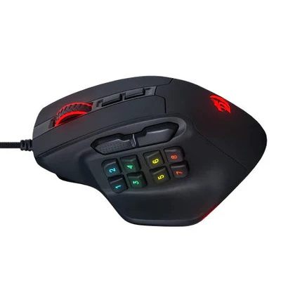 Redragon M811 Aatrox MMO Gaming Mouse, 15 Programmable Buttons Wired RGB Mouse w/Ergonomic Natural Grip Build, 10 Side Macro Keys, Software Supports Redragon M811 Aatrox MMO Gaming Mouse, 15 Programmable Buttons Wired RGB Mouse w/Ergonomic Natural Grip Build, 10 Side Macro Keys, Software Supports