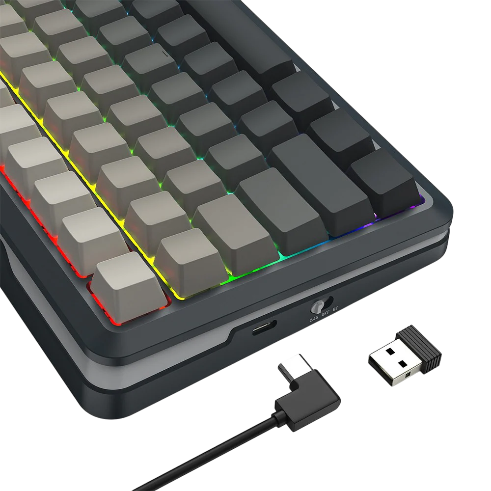 Redragon K708GG-Pro Wireless Mechanical Keyboard , Gasket RGB Gaming Keyboard with Screen & Knob, 3-Modes (Bluetooth/2.4G/Wired) Redragon K708GG-Pro Wireless Mechanical Keyboard , Gasket RGB Gaming Keyboard with Screen & Knob, 3-Modes (Bluetooth/2.4G/Wired)