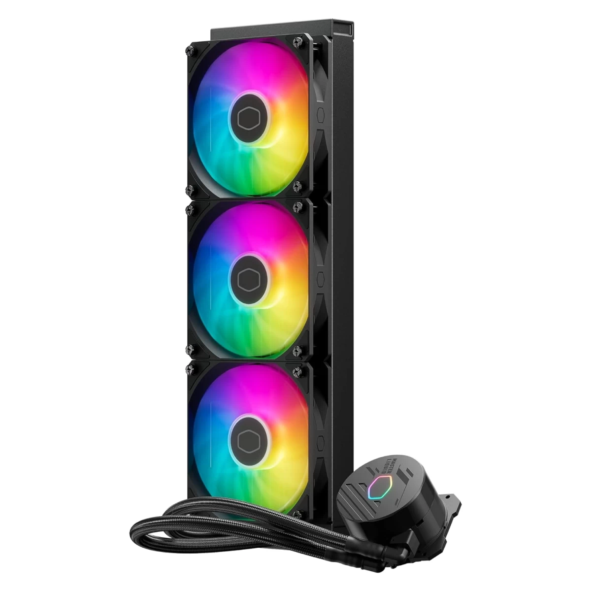 Cooler Master MasterLiquid 360L Core 360mm AIO Liquid Cooler ARGB Sync Gen S For Intel & AMD CPU - Black Cooler Master MasterLiquid 360L Core 360mm AIO Liquid Cooler ARGB Sync Gen S For Intel & AMD CPU - Black