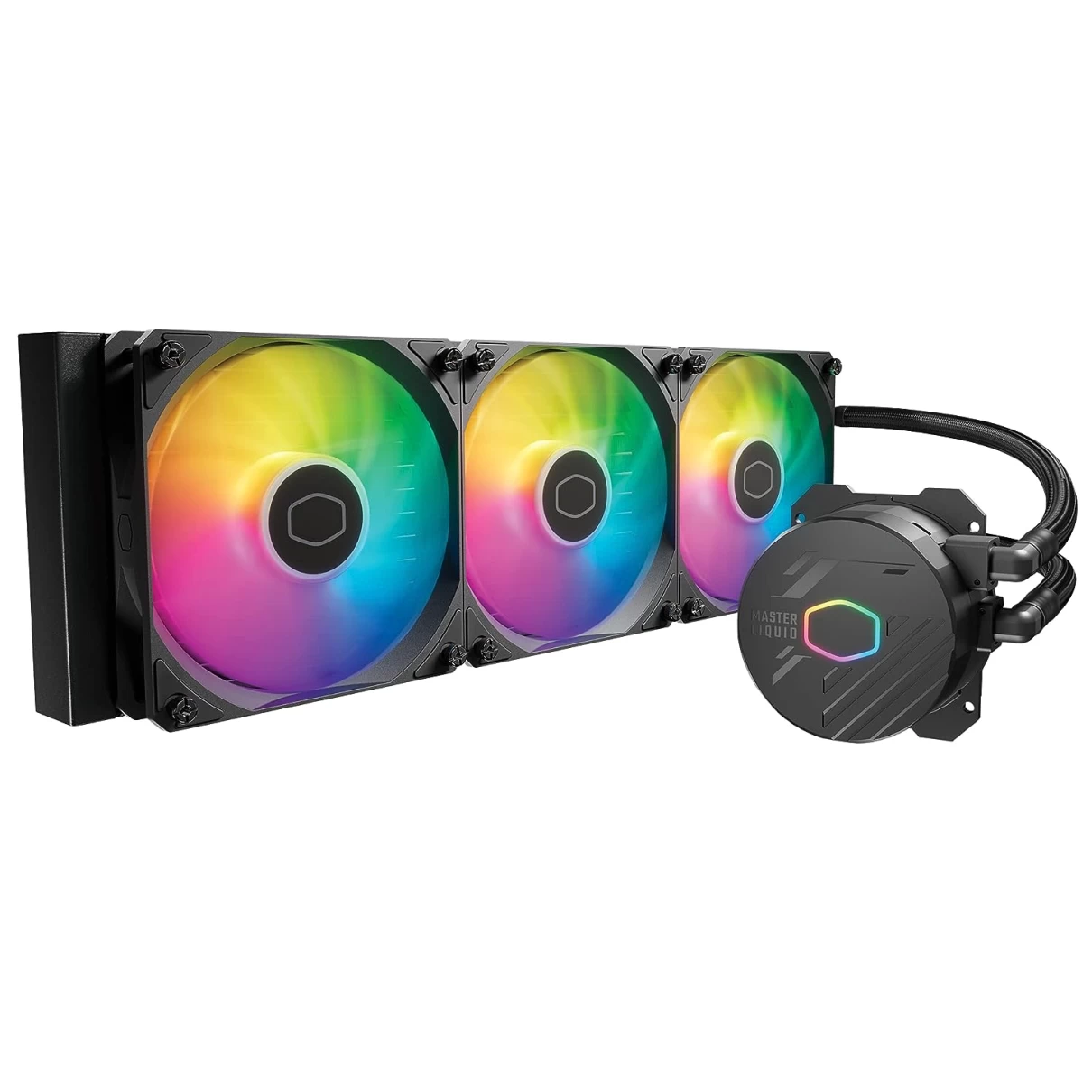 Cooler Master MasterLiquid 360L Core 360mm AIO Liquid Cooler ARGB Sync Gen S For Intel & AMD CPU - Black