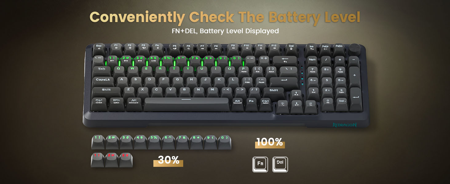 Conveniently Check The Battery Level