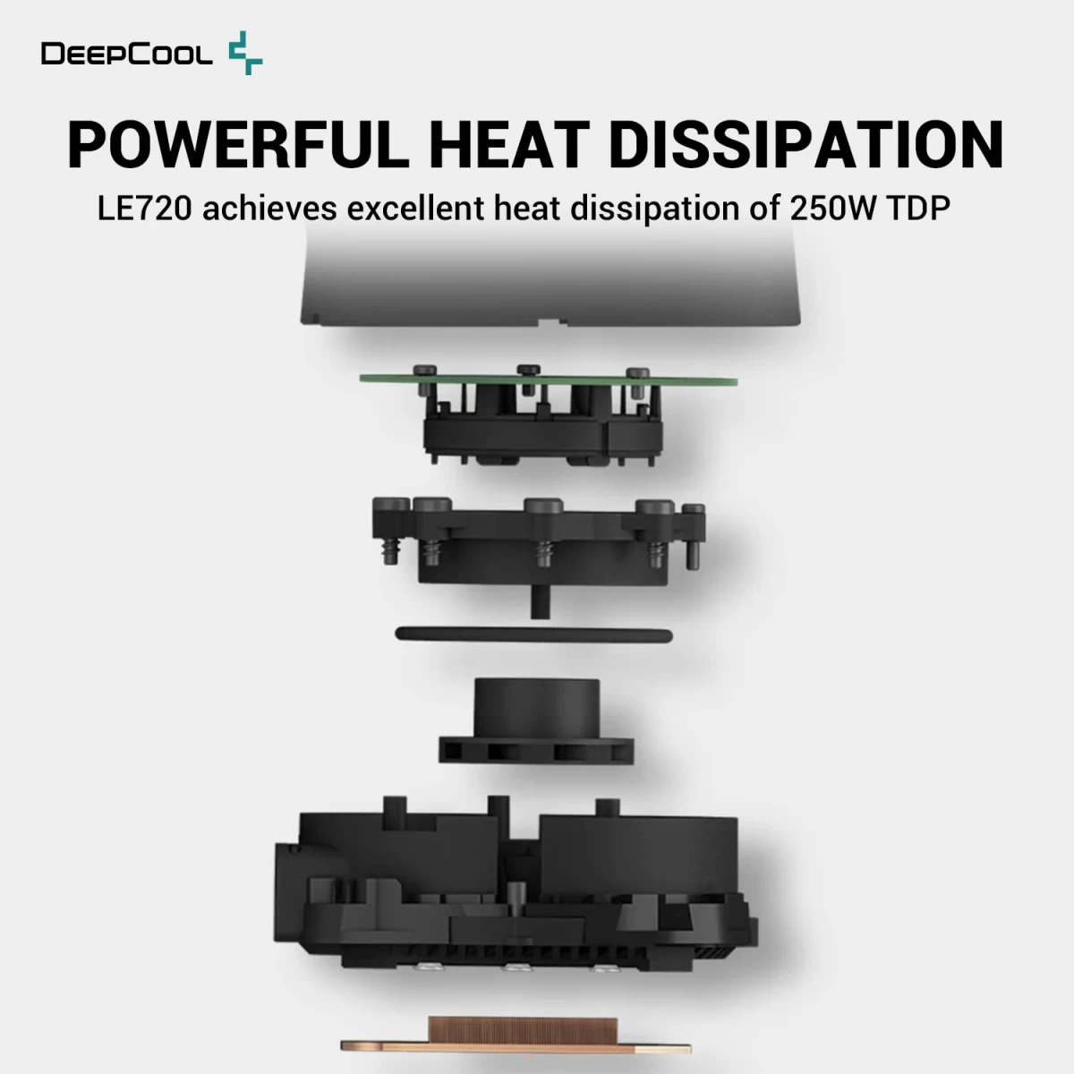 DeepCool LE720 Liquid Cooler 250W TDP AIO 360mm ARGB PWM Fan Copper Heatsink Aluminium Radiator Anti-LeakDeepCool LE720 all-in-one liquid coolerPOWERFUL HEAT DISSIPATIONNEW SERIES DESIGNHIGH-PERFORMANCE ARGB FANSANTI-LEAK TECHNOLOGY DeepCool LE720 Liquid Cooler 250W TDP AIO 360mm ARGB PWM Fan Copper Heatsink Aluminium Radiator Anti-LeakDeepCool LE720 all-in-one liquid coolerPOWERFUL HEAT DISSIPATIONNEW SERIES DESIGNHIGH-PERFORMANCE ARGB FANSANTI-LEAK TECHNOLOGY