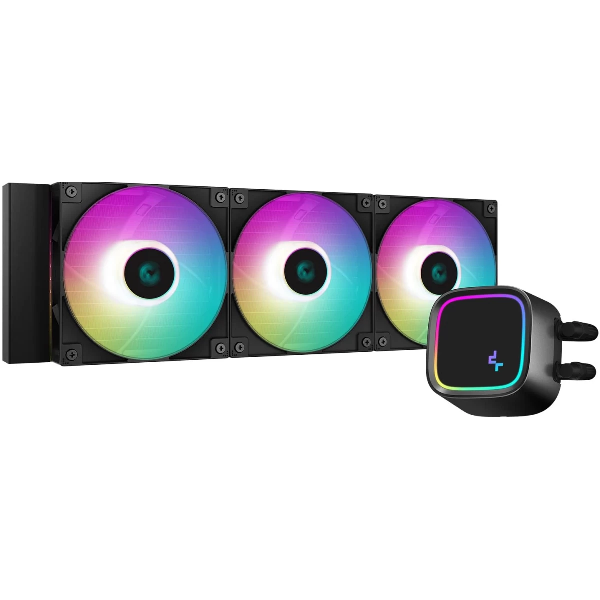 DeepCool LE720 Liquid Cooler 250W TDP AIO 360mm ARGB PWM Fan Copper Heatsink Aluminium Radiator Anti-LeakDeepCool LE720 all-in-one liquid coolerPOWERFUL HEAT DISSIPATIONNEW SERIES DESIGNHIGH-PERFORMANCE ARGB FANSANTI-LEAK TECHNOLOGY DeepCool LE720 Liquid Cooler 250W TDP AIO 360mm ARGB PWM Fan Copper Heatsink Aluminium Radiator Anti-LeakDeepCool LE720 all-in-one liquid coolerPOWERFUL HEAT DISSIPATIONNEW SERIES DESIGNHIGH-PERFORMANCE ARGB FANSANTI-LEAK TECHNOLOGY
