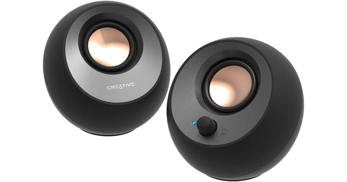 Creative Pebble V3 2.0 Bluetooth Speaker System - 8 W RMS - Black Creative Pebble V3 2.0 Bluetooth Speaker System - 8 W RMS - Black