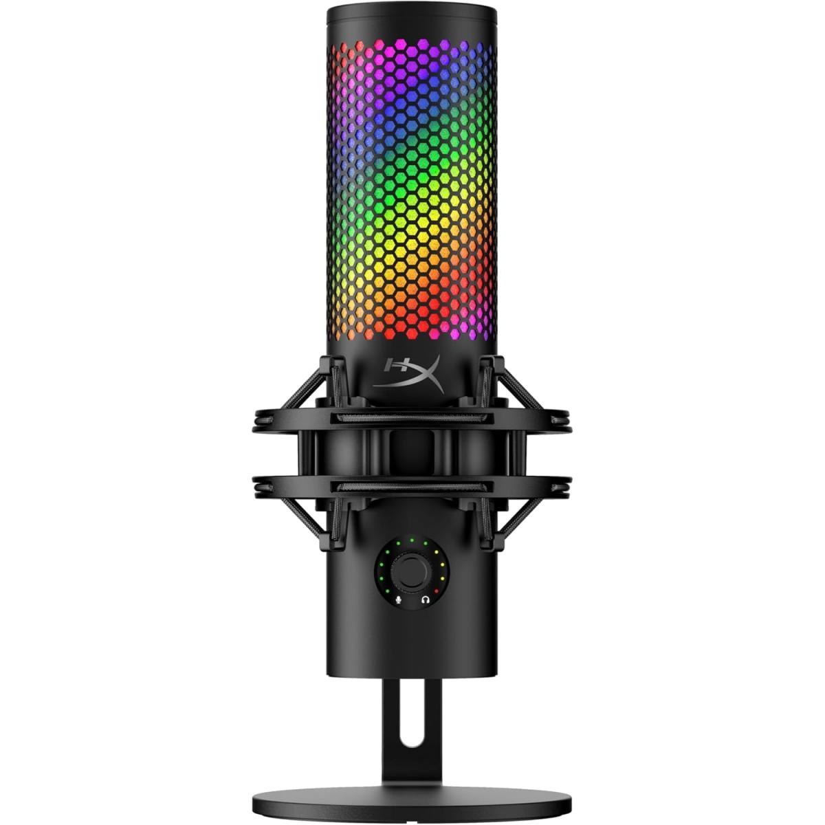 HyperX QuadCast 2 S - USB Best in-class Audio Quality, RGB Performance Black Microphone For Gaming, Streaming, Podcasting