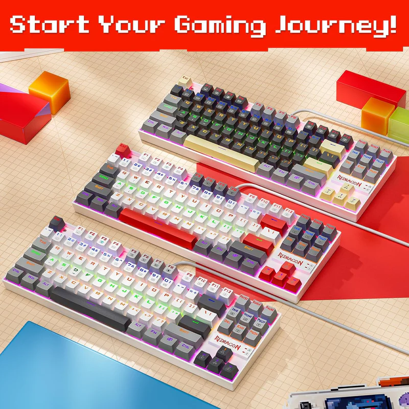 Redragon K552 Mechanical Gaming Keyboard, 87-Key Compact, LED Gaming Keyboard with Red Switches, Anti-Ghosting (Neo Nocturne) Redragon K552 Mechanical Gaming Keyboard, 87-Key Compact, LED Gaming Keyboard with Red Switches, Anti-Ghosting (Neo Nocturne)