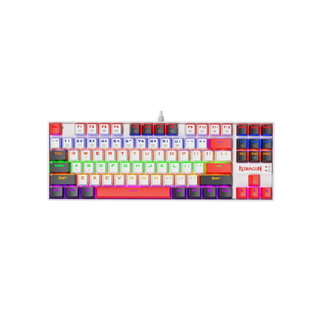 Redragon K552 Mechanical Gaming Keyboard, 87-Key Compact, LED Gaming Keyboard with Red Switches, Anti-Ghosting (Neo Nocturne)