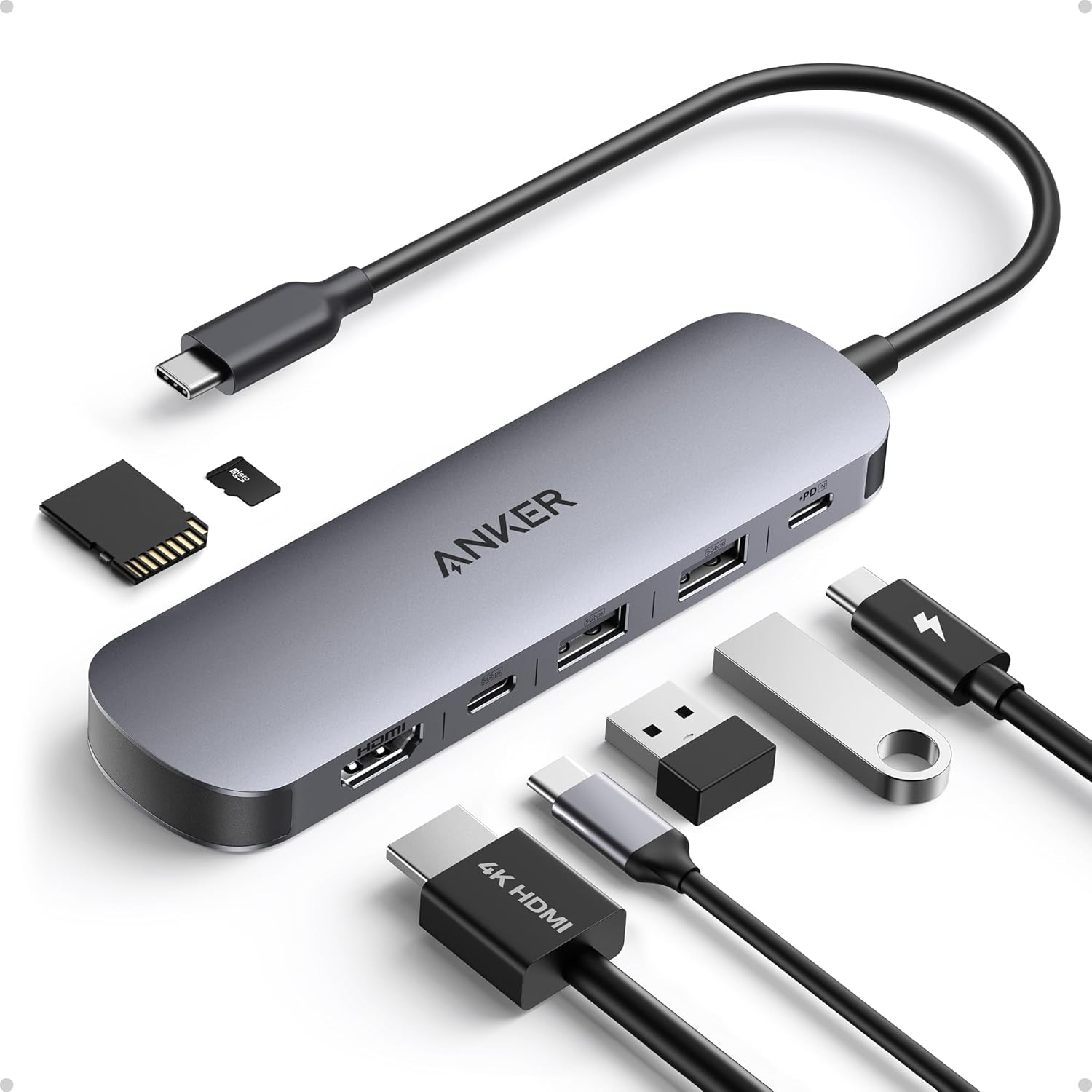 Anker USB C Hub, 7-in-1 Multi-Port USB Adapter for Laptop/MacModel Number: A83D2