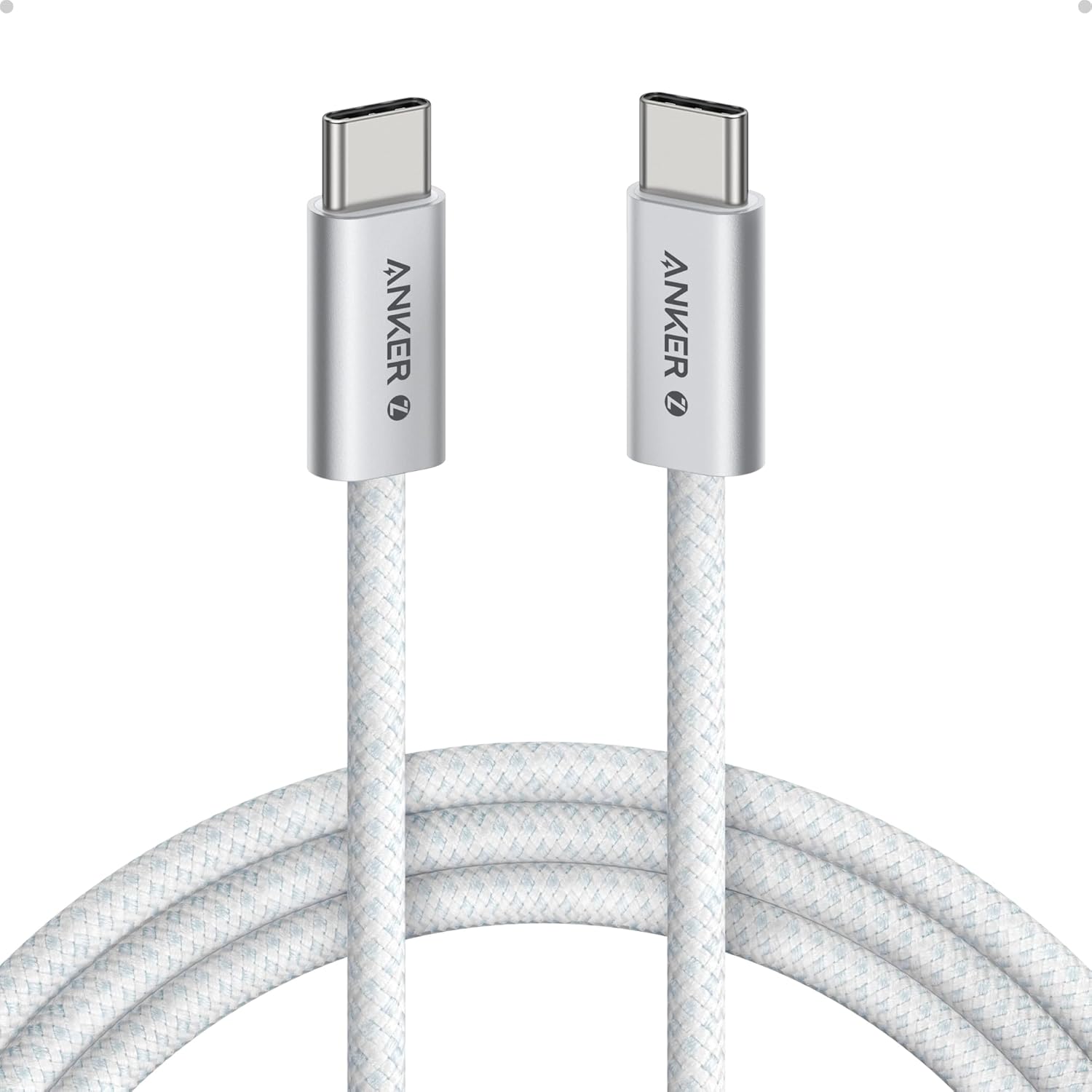 Anker Zolo USB C to USB C Cable, Braided and Dirt-Free Type-C Fast Charging Cable, Slim Connector, for iPhone 17 Series, MacBook (240W)Product DescriptionCompatibility