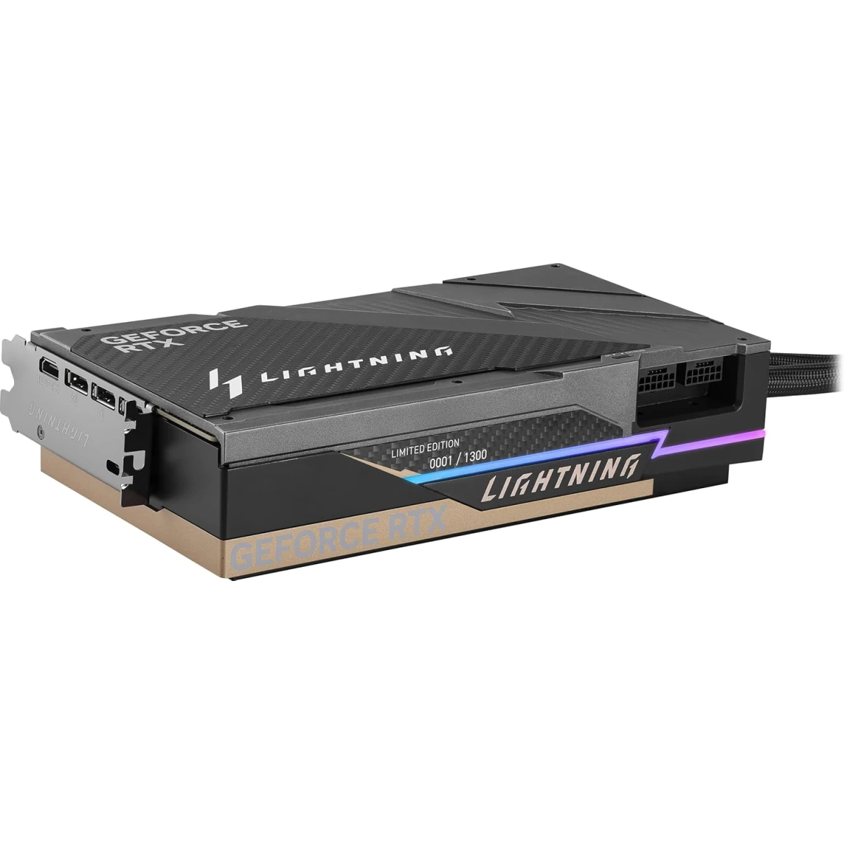 MSI GeForce RTX 5090 LIGHTNING Z Graphics Card, 32GB GDDR7 512-Bit Memory, 2730 MHz Boost Clock, Hybrid-fin Radiator, 28 Gbps Memory Speed, PCI Express Gen 5 MSI GeForce RTX 5090 LIGHTNING Z Graphics Card, 32GB GDDR7 512-Bit Memory, 2730 MHz Boost Clock, Hybrid-fin Radiator, 28 Gbps Memory Speed, PCI Express Gen 5