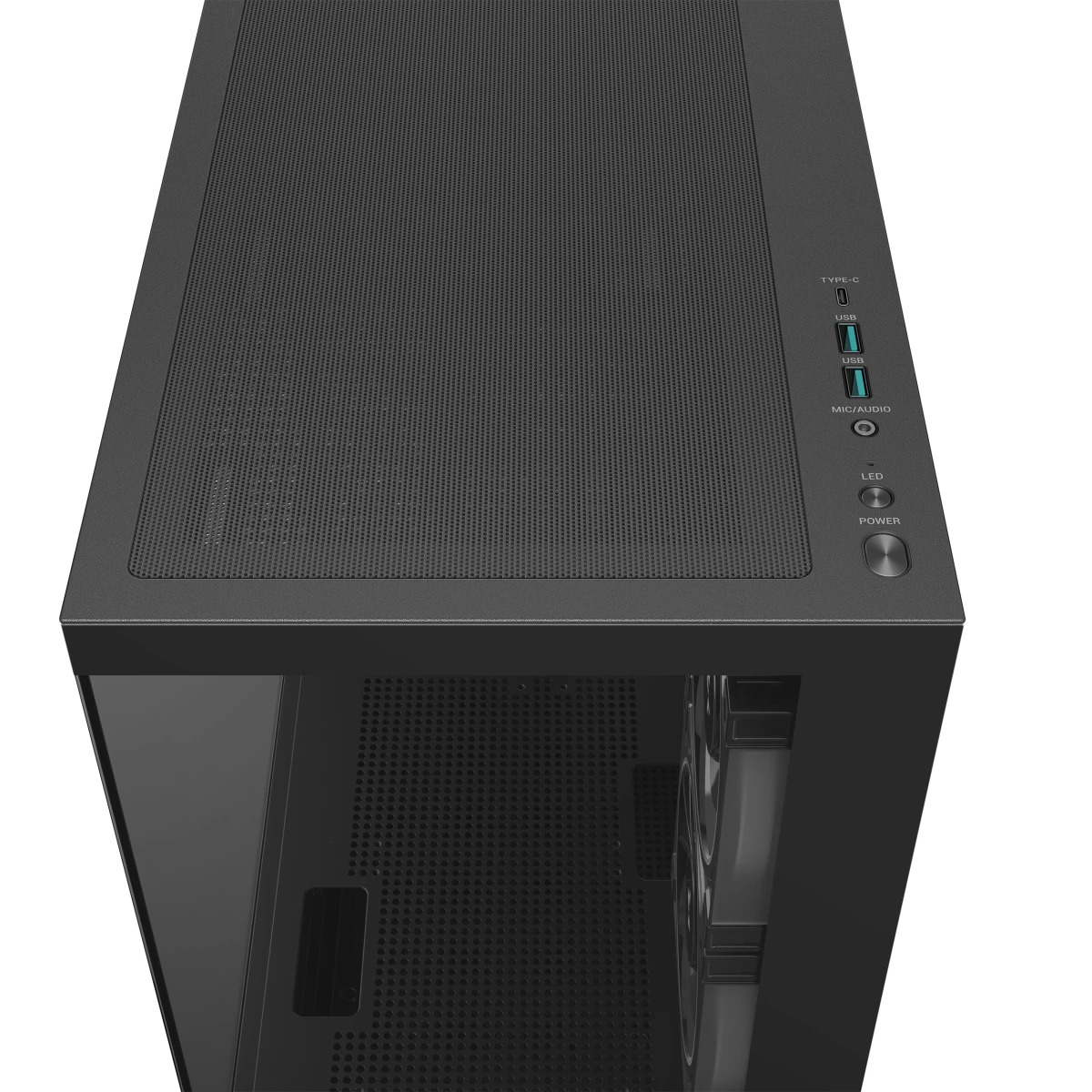 DeepCool CG380 3F Panoramic ATX Mid-Tower Case 3x Pre Installed ARGB Fans , Support Back Connectors & Up to 360mm +240mm Radiators, Front 2x USB3.0 1x USB C , Black - Copy DeepCool CG380 3F Panoramic ATX Mid-Tower Case 3x Pre Installed ARGB Fans , Support Back Connectors & Up to 360mm +240mm Radiators, Front 2x USB3.0 1x USB C , Black - Copy