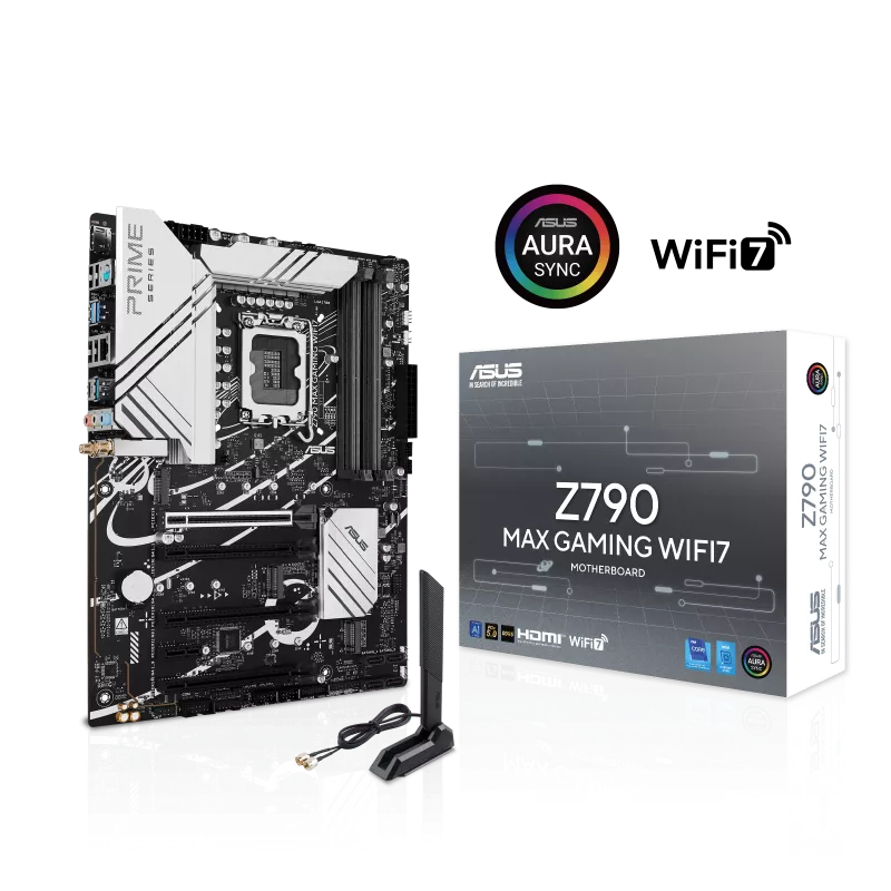 ASUS Z790 MAX Gaming WIFI7 Intel Z790 (LGA 1700) ATX Motherboard with PCIe 5.0, Three M.2 Slots, 14+1 DrMOS, DDR5