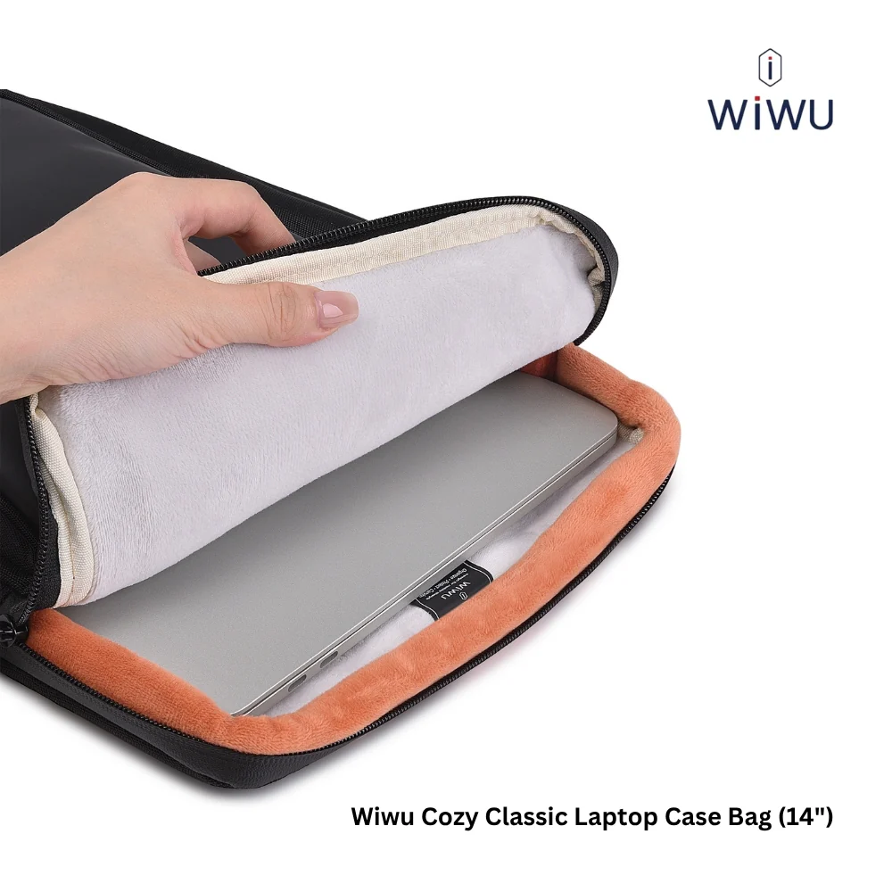 WiWU Cozy Classic Waterproof Polyester Laptop Sleeve Anti-drop Notebook handbag-Black WiWU Cozy Classic Waterproof Polyester Laptop Sleeve Anti-drop Notebook handbag-Black