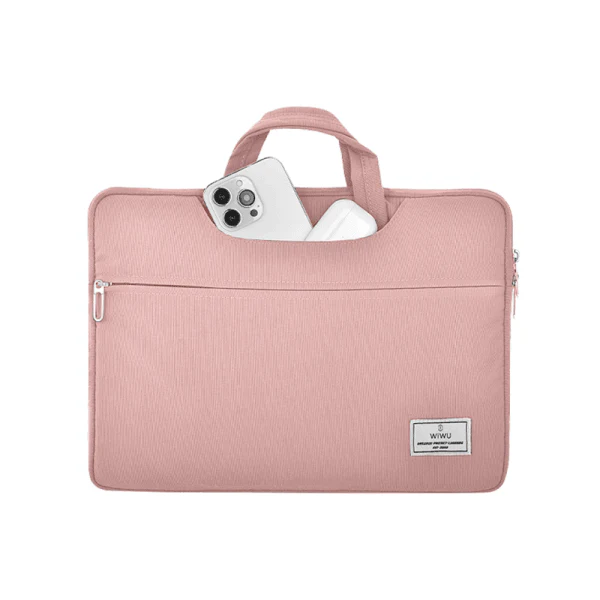 WiWU ViVI 15.6 Laptop Handbag Waterproof Simple Laptop bag for macbook / Laptop - Pink WiWU ViVI 15.6 Laptop Handbag Waterproof Simple Laptop bag for macbook / Laptop - Pink