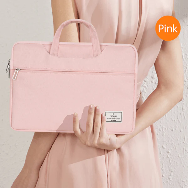 WiWU ViVI 15.6 Laptop Handbag Waterproof Simple Laptop bag for macbook / Laptop - Pink WiWU ViVI 15.6 Laptop Handbag Waterproof Simple Laptop bag for macbook / Laptop - Pink