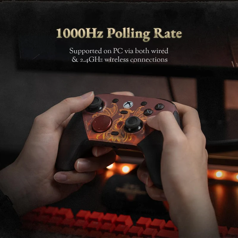 GameSir G7 Pro Xbox Controller for Series X|S, Wireless PC Gamepad, TMR Joysticks, Hall Effect Triggers, 1000Hz Polling Rate (PC), Dragon’s Dogma II Edition GameSir G7 Pro Xbox Controller for Series X|S, Wireless PC Gamepad, TMR Joysticks, Hall Effect Triggers, 1000Hz Polling Rate (PC), Dragon’s Dogma II Edition