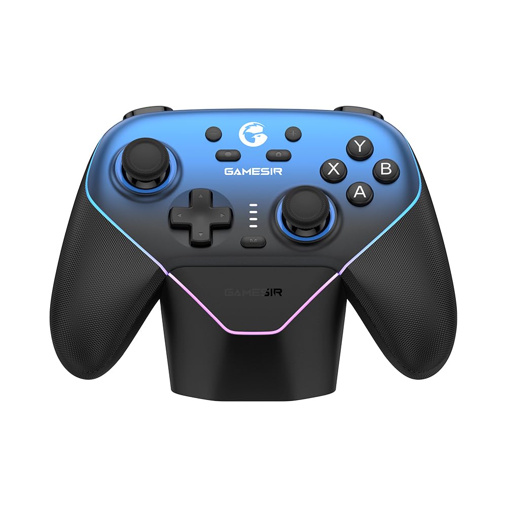 GameSir Super Nova Wireless Gaming Controller for PC/Switch/Switch 2/iOS/Android, 1000Hz Polling Rate, Hall Effect Stick & Trigger, Rubberized Grips, RGB Lighting