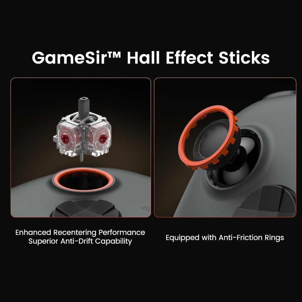 GameSir Nova Lite 2 Wireless PC Controller with Hall Effect Joysticks & Triggers, 2.4G & Wired 1000Hz Polling Rate, Remappable Buttons GameSir Nova Lite 2 Wireless PC Controller with Hall Effect Joysticks & Triggers, 2.4G & Wired 1000Hz Polling Rate, Remappable Buttons