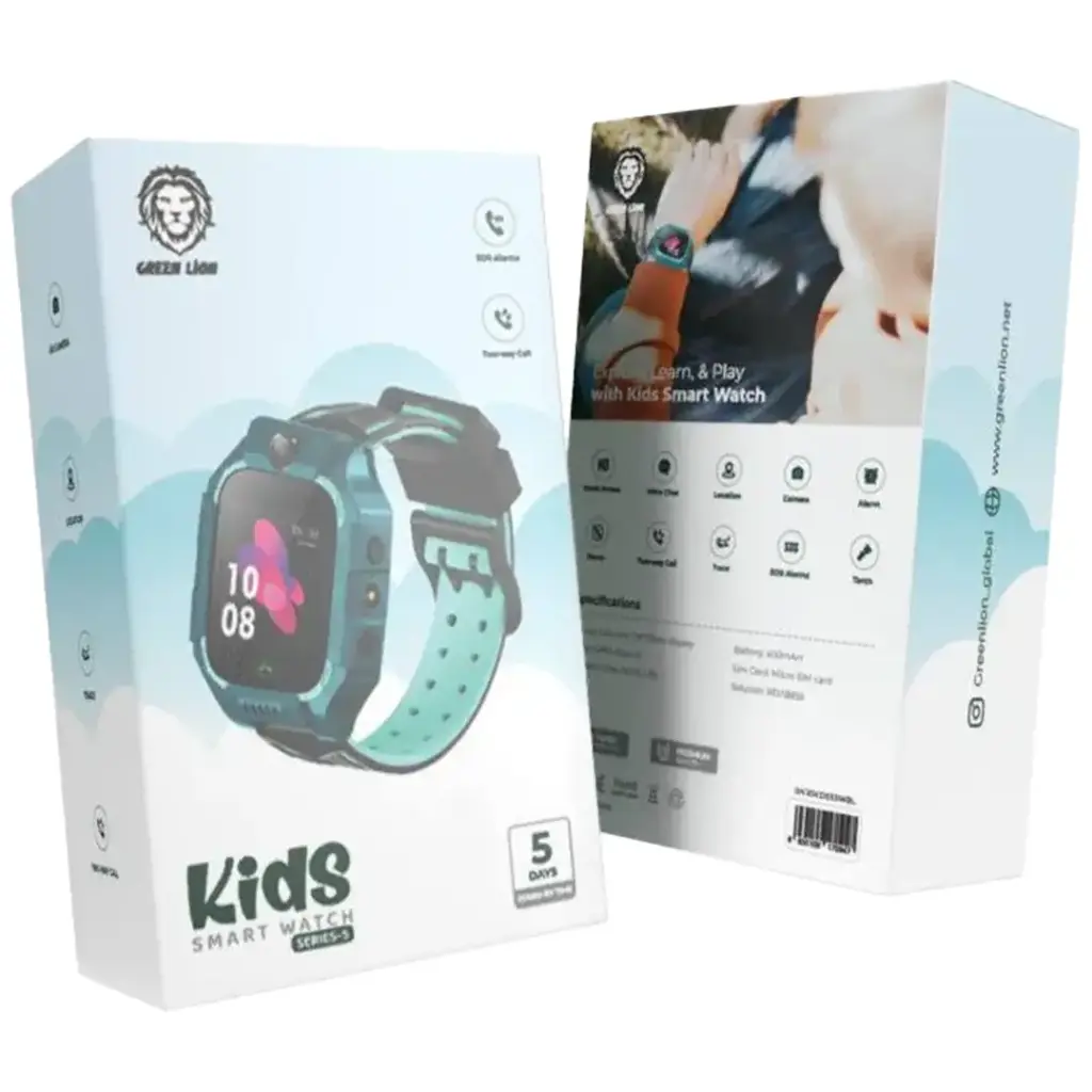 Green Lion 2G Kids Smart Watch Series 5,HD Touch Screen,HD - Green Green Lion 2G Kids Smart Watch Series 5,HD Touch Screen,HD - Green