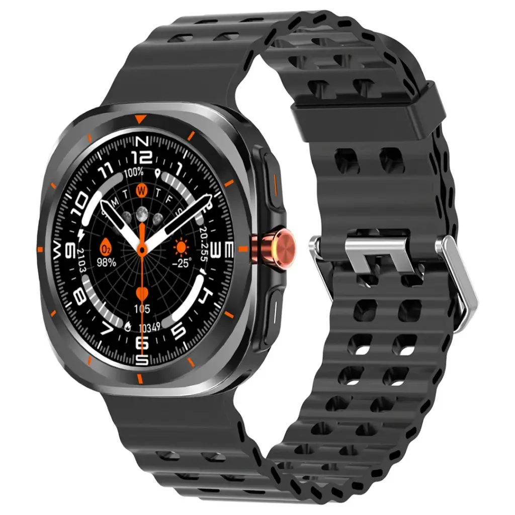 Green Lion Strive Smart Watch – Slim Design, HD Display, Health & Fitness Tracking - Black