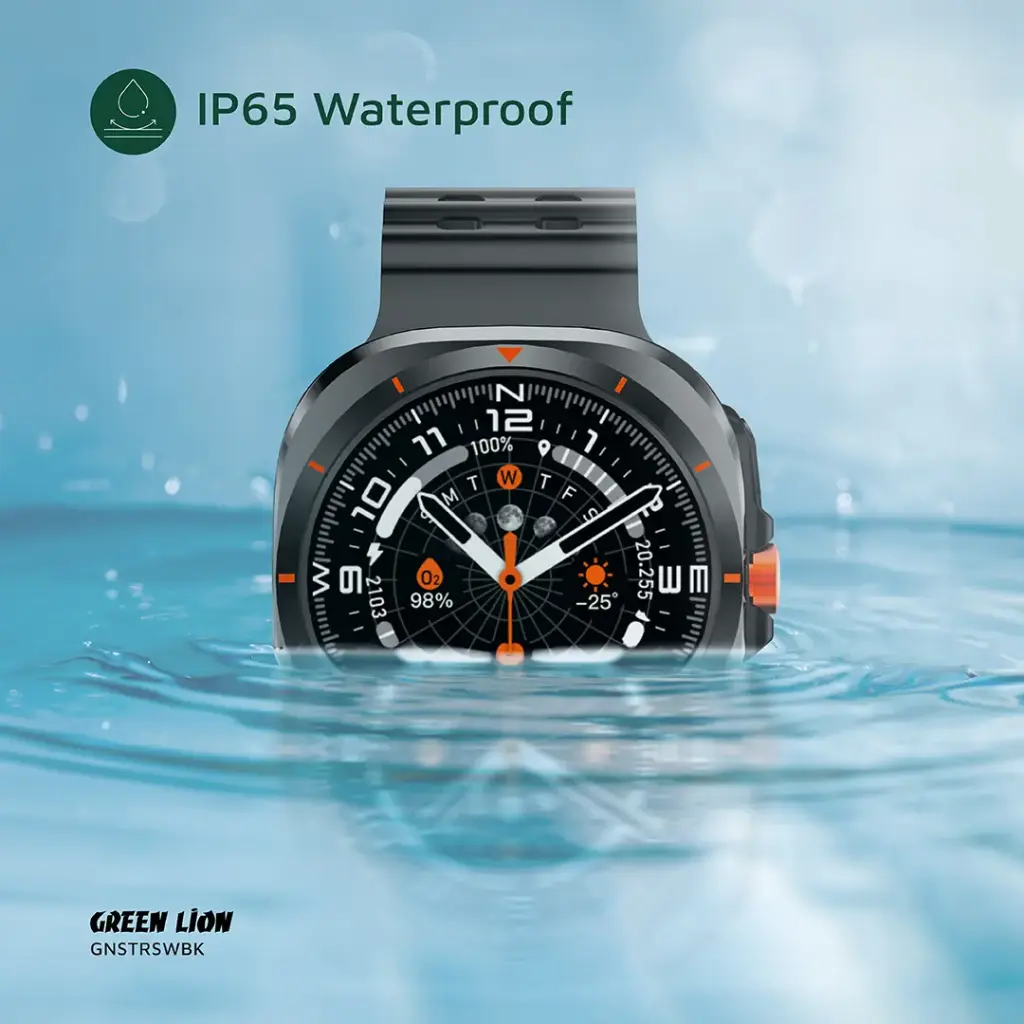 Green Lion Strive Smart Watch – Slim Design, HD Display, Health & Fitness Tracking - Black Green Lion Strive Smart Watch – Slim Design, HD Display, Health & Fitness Tracking - Black