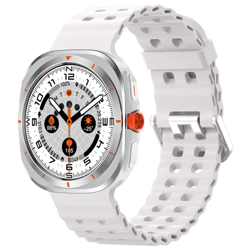 Green Lion Strive Smart Watch – Slim Design, HD Display, Health & Fitness Tracking - White