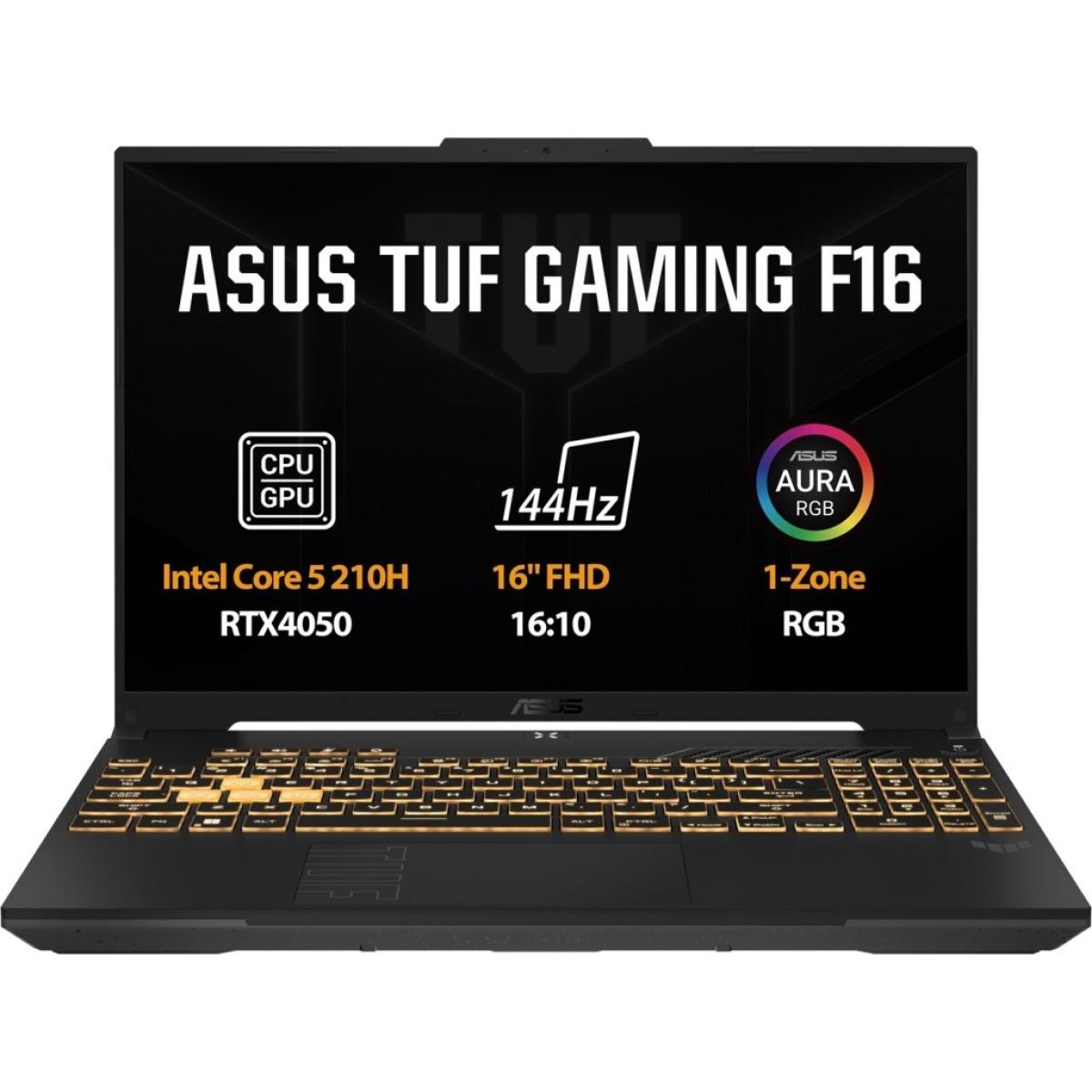 ASUS TUF F16 (2025) FX607VU Intel Core 5 210H 8-Cores / Nvidia RTX 3050 6GB DDR6 & 16