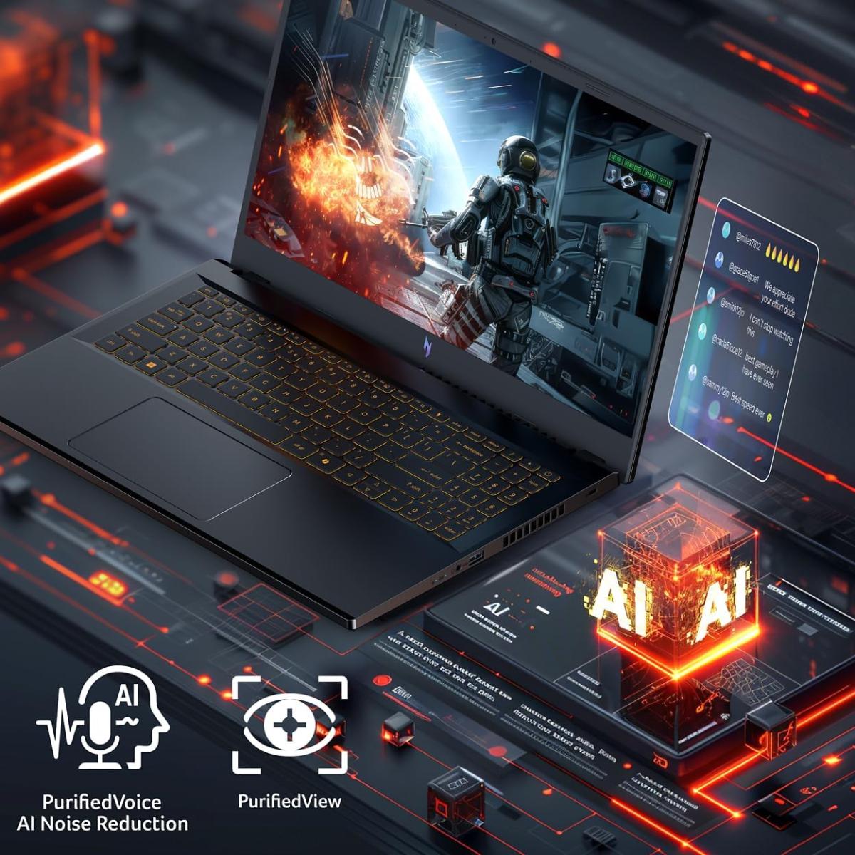 Acer Nitro V 15 (2025) ANV15-52-95ND 13Gen Intel Core i9 14-Cores w/ Nvidia RTX 5060 8GB DDR7 & IPS 165 Hz Display - Black Acer Nitro V 15 (2025) ANV15-52-95ND 13Gen Intel Core i9 14-Cores w/ Nvidia RTX 5060 8GB DDR7 & IPS 165 Hz Display - Black