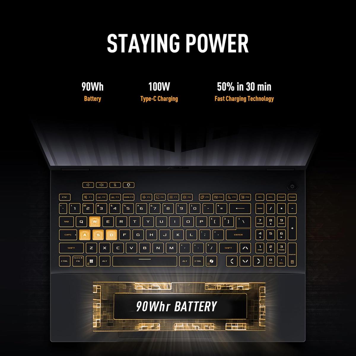 ASUS TUF Gaming F16 (2025) FX608JHR 14Gen Intel Core i7 14650HX 16-Cores w/ Nvidia RTX 5050 8GB DDR7 & IPS 165Hz Display - Gray ASUS TUF Gaming F16 (2025) FX608JHR 14Gen Intel Core i7 14650HX 16-Cores w/ Nvidia RTX 5050 8GB DDR7 & IPS 165Hz Display - Gray