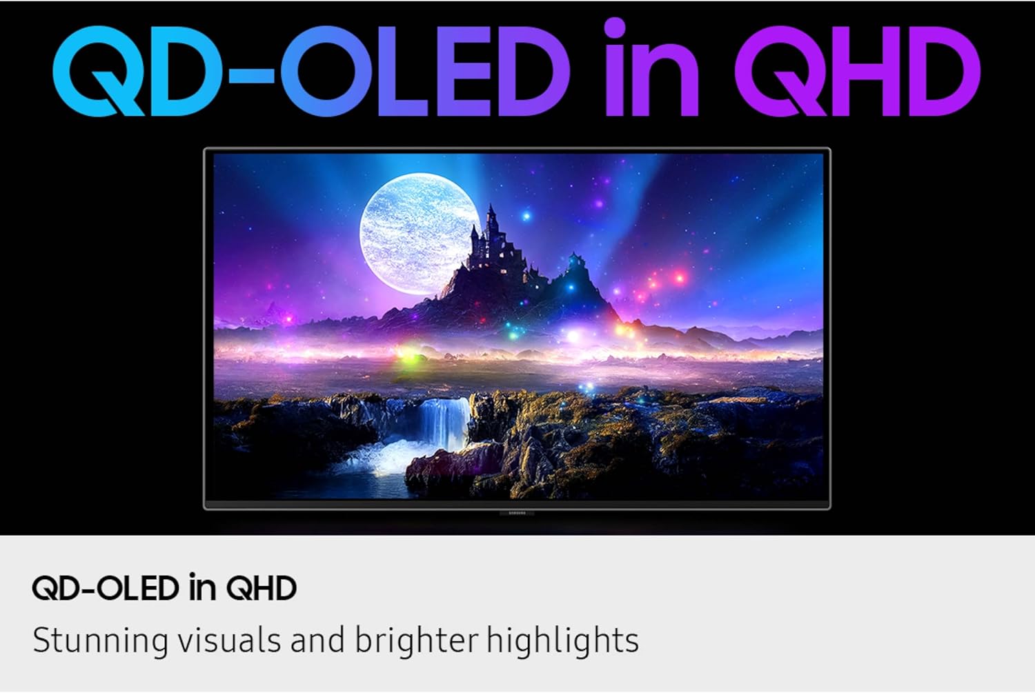 Samsung 27” Odyssey OLED G6 (G60SF) QHD QD-OLED Gaming Monitor | 500Hz Refresh Rate, 0.03ms (GtG) Response Time, G-Sync Compatible Samsung 27” Odyssey OLED G6 (G60SF) QHD QD-OLED Gaming Monitor | 500Hz Refresh Rate, 0.03ms (GtG) Response Time, G-Sync Compatible