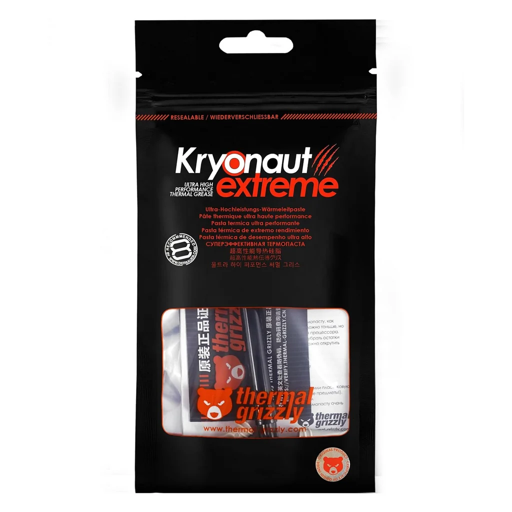 Thermal Grizzly Kryonaut Extreme (2g) High Performance Thermal Paste w/ 14.2 (W/m.K) Exceptional Conductivity