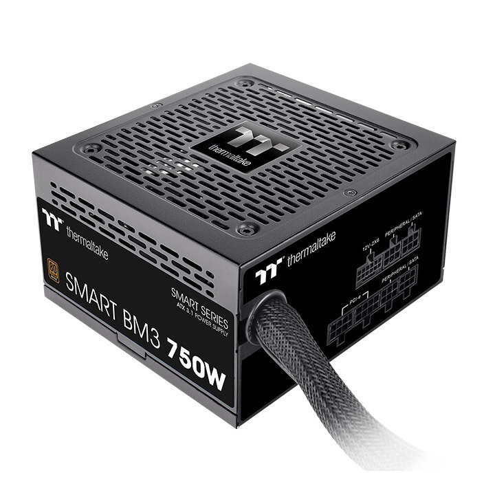 Thermaltake Smart BM3 750W 80Plus Bronze ATX 3.1 & PCIE 5 Ready Semi-Modular Power Supply Thermaltake Smart BM3 750W 80Plus Bronze ATX 3.1 & PCIE 5 Ready Semi-Modular Power Supply