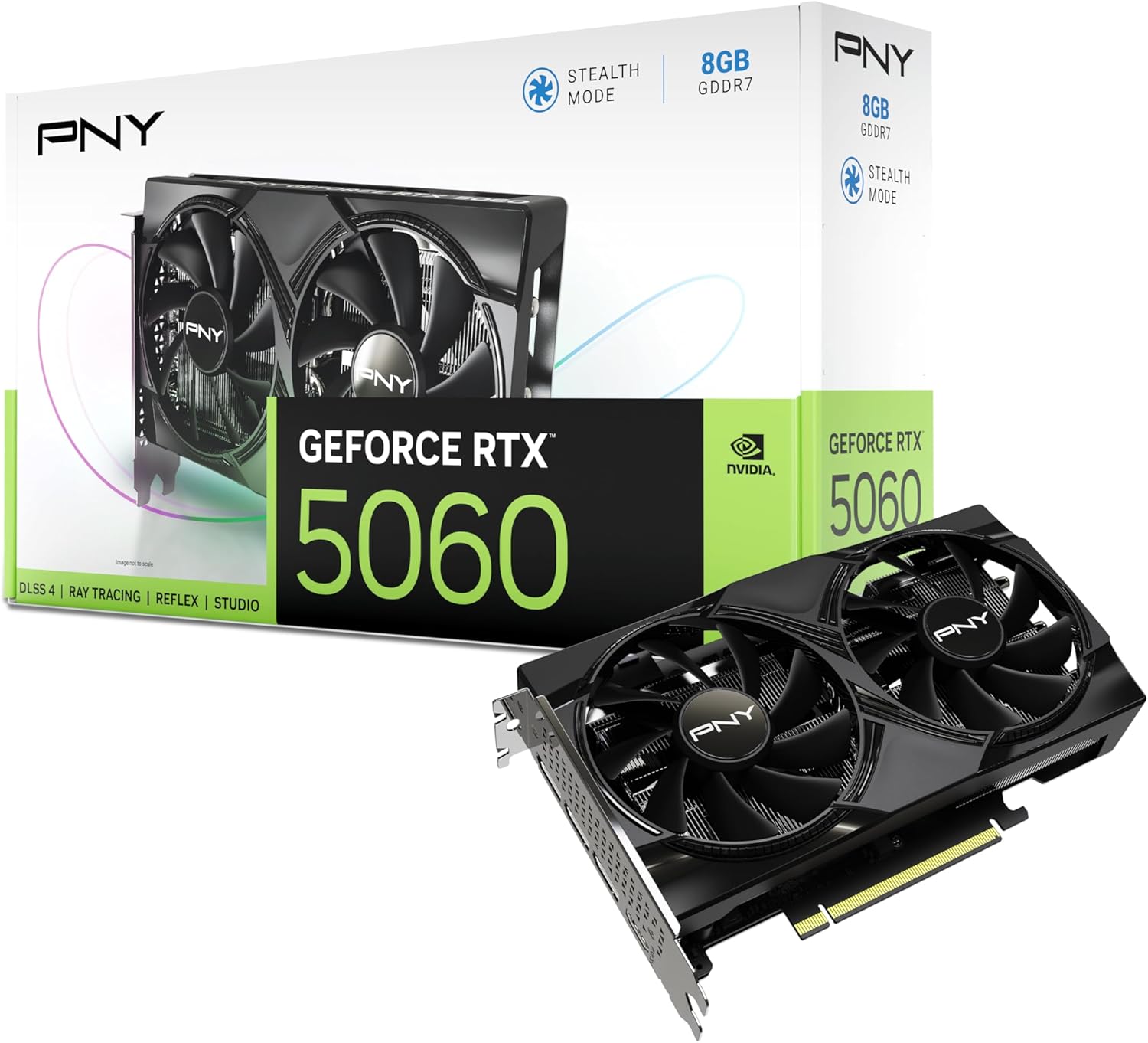 PNY GeForce RTX™ 5060 8GB Dual Fan GPU - Graphics Card