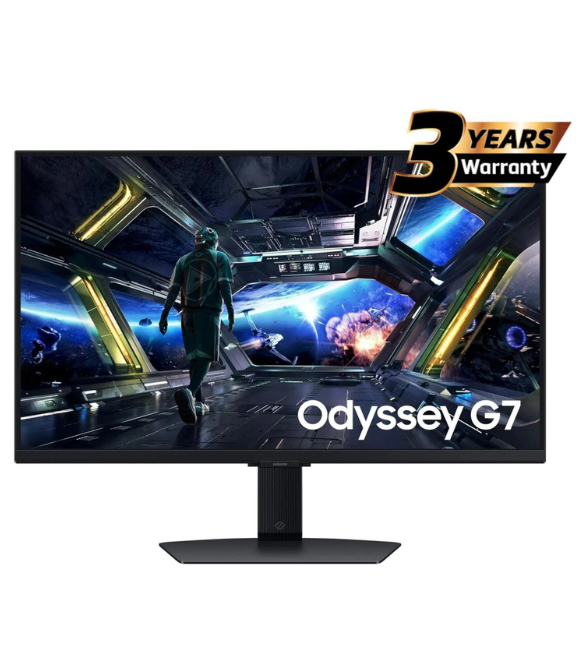 Samsung 32” Odyssey G7 (G70D) 4K UHD IPS 144Hz 1ms(GtG) Smart Gaming Monitor, G-Sync Compatible, AMD Freesync Premium, Vivid Colors, Adjustable Stand