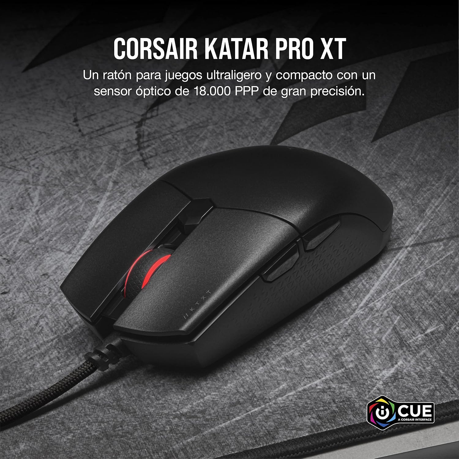 Corsair KATAR PRO XT Wired Ultra-Light FPS Gaming Mouse – 18,000 DPI – Symmetric Shape – Quickstrike Buttons – iCUE CompatibleULTRA-LIGHT & AMAZINGLY AGILEGAME-WINNING PRECISION18k DPI OPTICAL SENSORMM350 PRO Cloth Gaming Mouse Pad, Extended XL Corsair KATAR PRO XT Wired Ultra-Light FPS Gaming Mouse – 18,000 DPI – Symmetric Shape – Quickstrike Buttons – iCUE CompatibleULTRA-LIGHT & AMAZINGLY AGILEGAME-WINNING PRECISION18k DPI OPTICAL SENSORMM350 PRO Cloth Gaming Mouse Pad, Extended XL