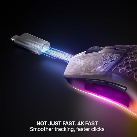 SteelSeries Aerox 3 Wireless Gen 2 - Super-Light 68g Gaming Mouse, 4K Polling, 26K DPI Optical Sensor, 200 Hour Battery, IP54 Water Resistant - SteelSeries Aerox 3 Wireless Gen 2 - Super-Light 68g Gaming Mouse, 4K Polling, 26K DPI Optical Sensor, 200 Hour Battery, IP54 Water Resistant -