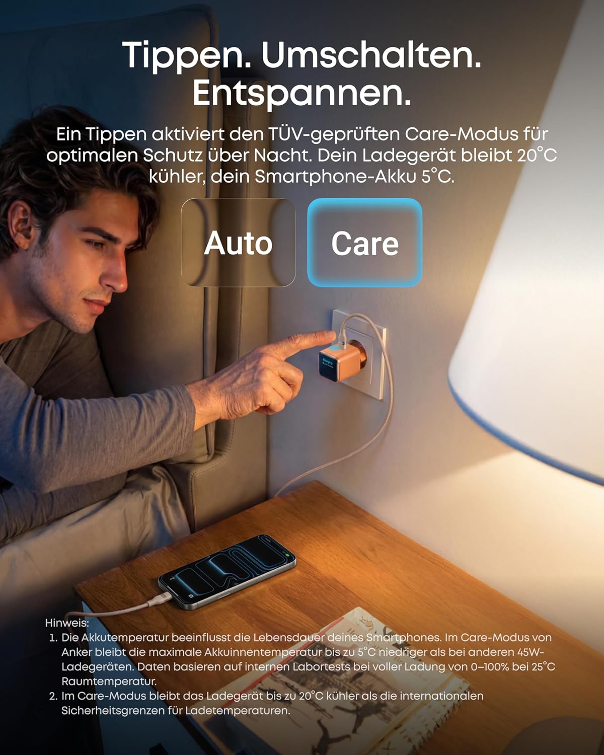 Anker Smart Display Charger, Anker Nano 45W Fast Charging USB C Charger with Smart Recognition, Built-In Care Mode, Compact, for iPhone Series, iPad, MacBook, Apple Watch Anker Smart Display Charger, Anker Nano 45W Fast Charging USB C Charger with Smart Recognition, Built-In Care Mode, Compact, for iPhone Series, iPad, MacBook, Apple Watch